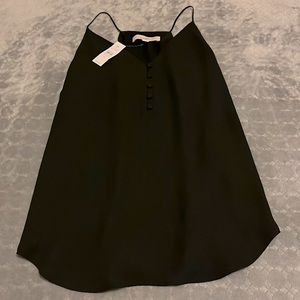 LOFT Lined Flowy Spaghetti Strap Camisole with Buttons NWT